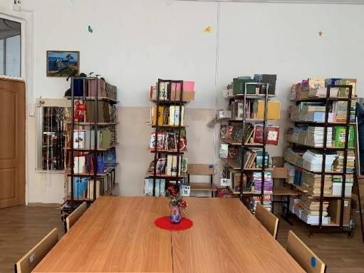 Книжный фонд библиотеки.
